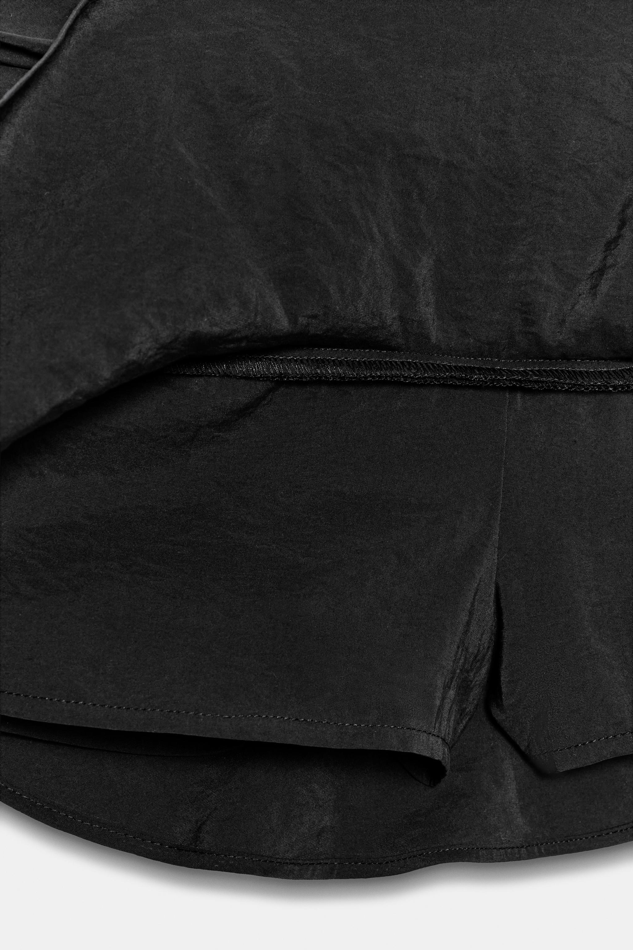 JUPE-PANTALON FLUIDE À VOLANTS ET POIS